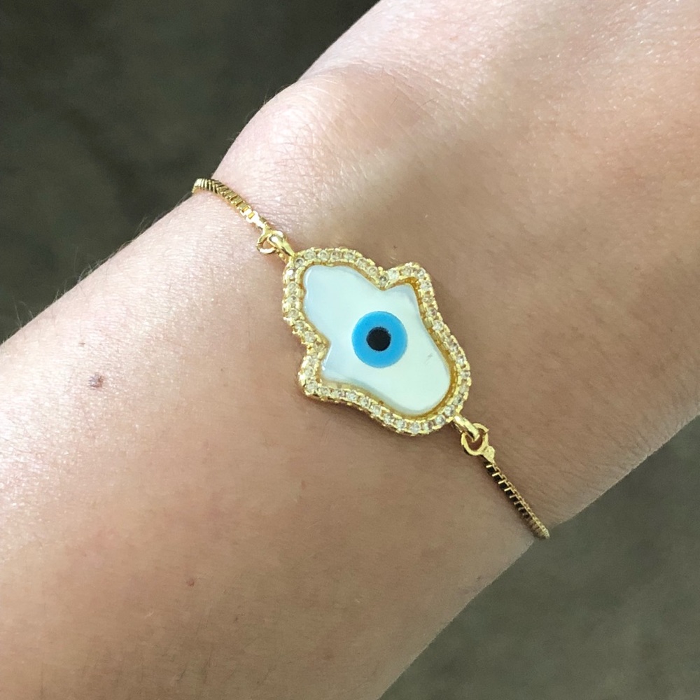 Hamsa Gold Bracelet